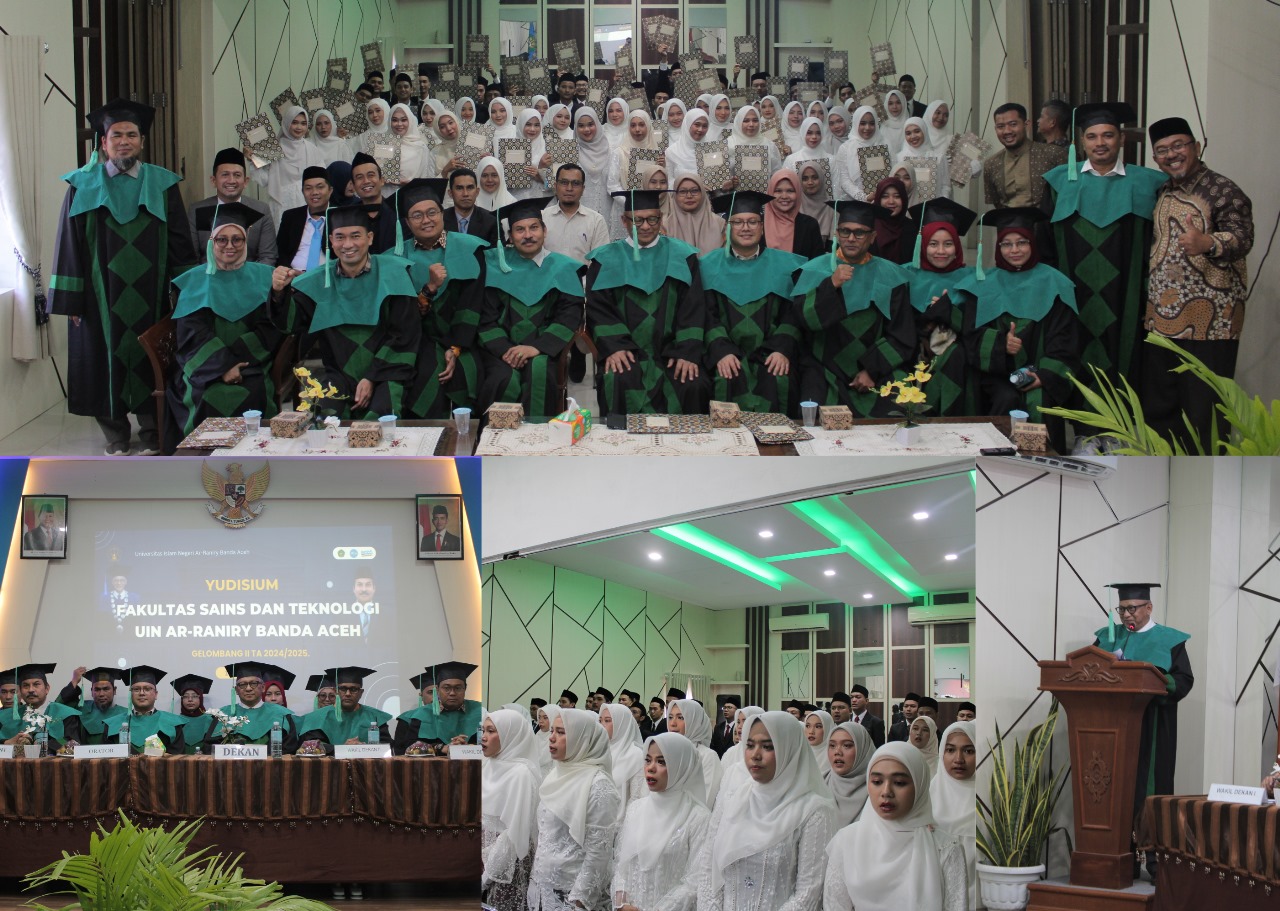 "Come to Success! FST UIN Ar-Raniry Luluskan 57 Sarjana dalam Yudisium Gelombang II 2025"