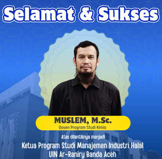 Selamat Bertugas! Ketua Prodi Manajemen Industri Halal UIN Ar-Raniry Banda Aceh Resmi Dilantik