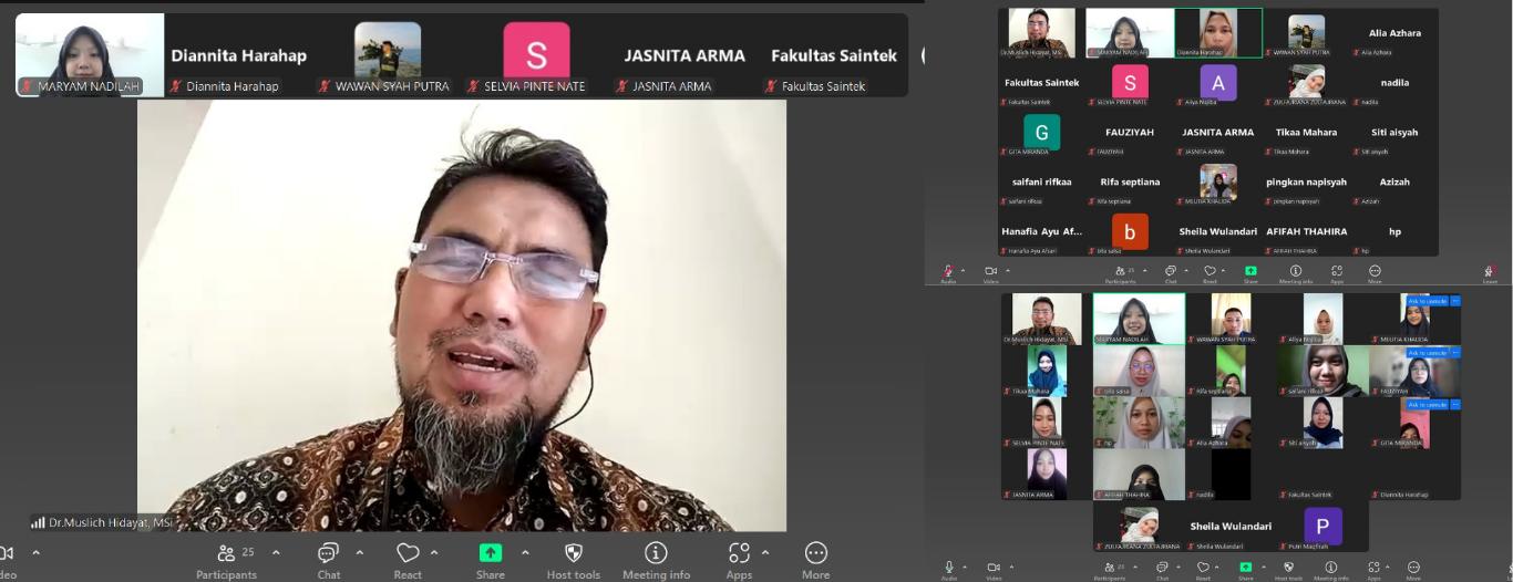 Pelepasan Mahasiswa Kuliah Kerja Praktek (KKP) Prodi Biologi UIN Ar-Raniry Banda Aceh Dilaksanakan Secara Virtual