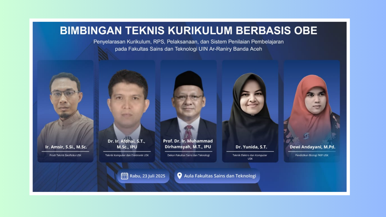 FST Gelar BIMTEK Kurikulum OBE: Penyelarasan Kurikulum, RPS, Pelaksanaan, dan Sistem Penilaian Pembelajaran