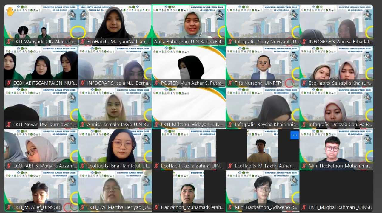 Tim Myosotis Raih Juara 3 Eco Habits Campaign KI-PTKIN 2025: Usung Kampanye “Less Plastic, More Barakah”
