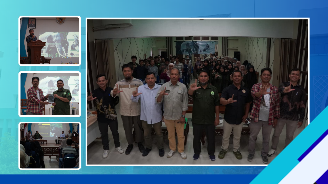 Diskusi Publik Prodi Biologi: “Gajah Sumatera Harapan Di Tengah Krisis” Dan Launching Buku “Kisah Gajah Sumatera’’