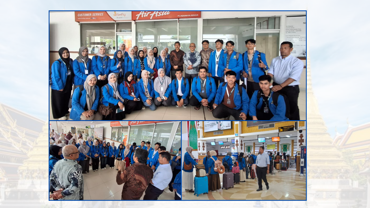 25 Mahasiswa FST mengikuti International Community Service Program (KPM) di Thailand