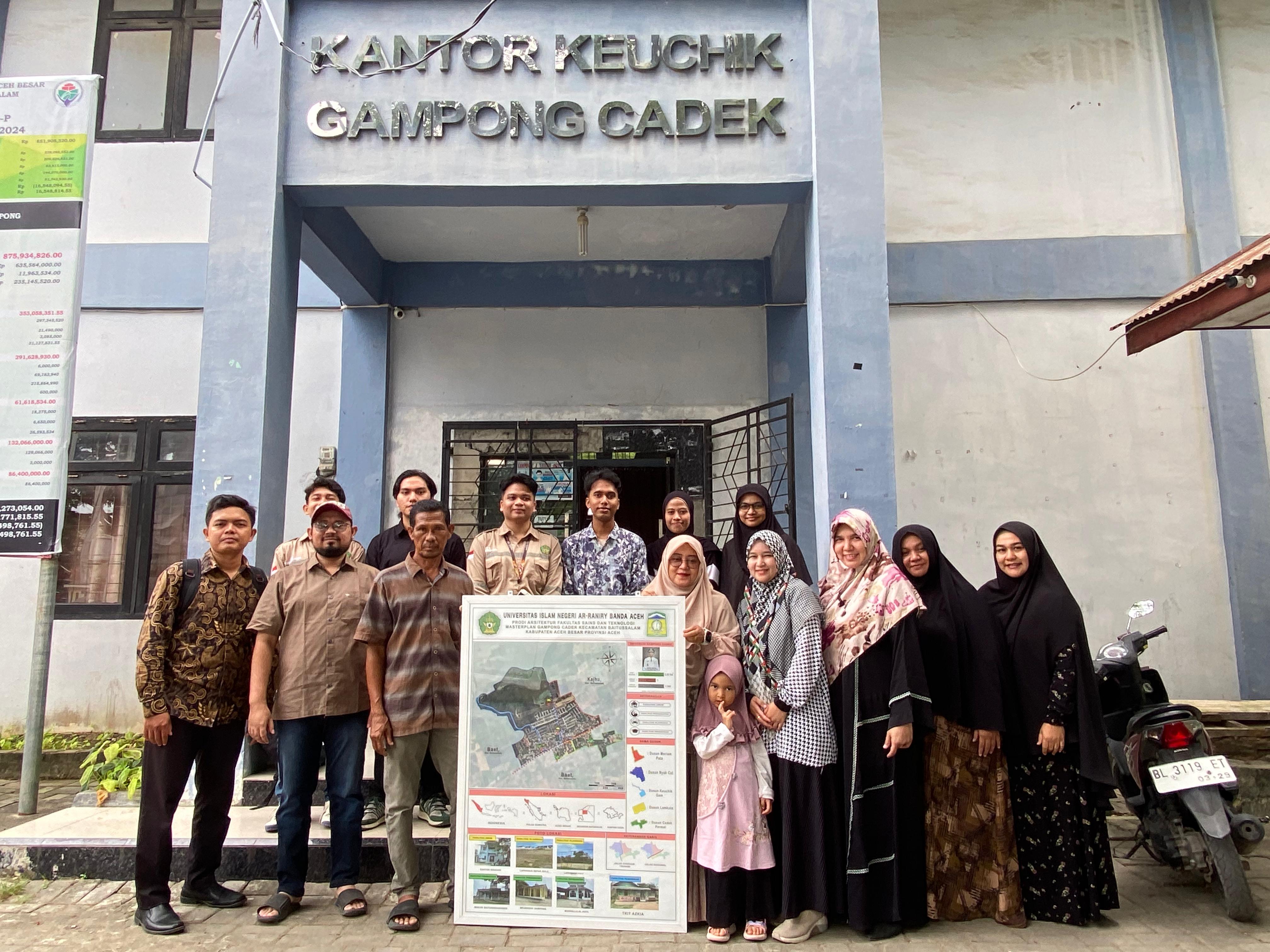 Prodi Arsitektur UIN Ar-Raniry Laksanakan PKM di Gampong Cadek, Aceh Besar