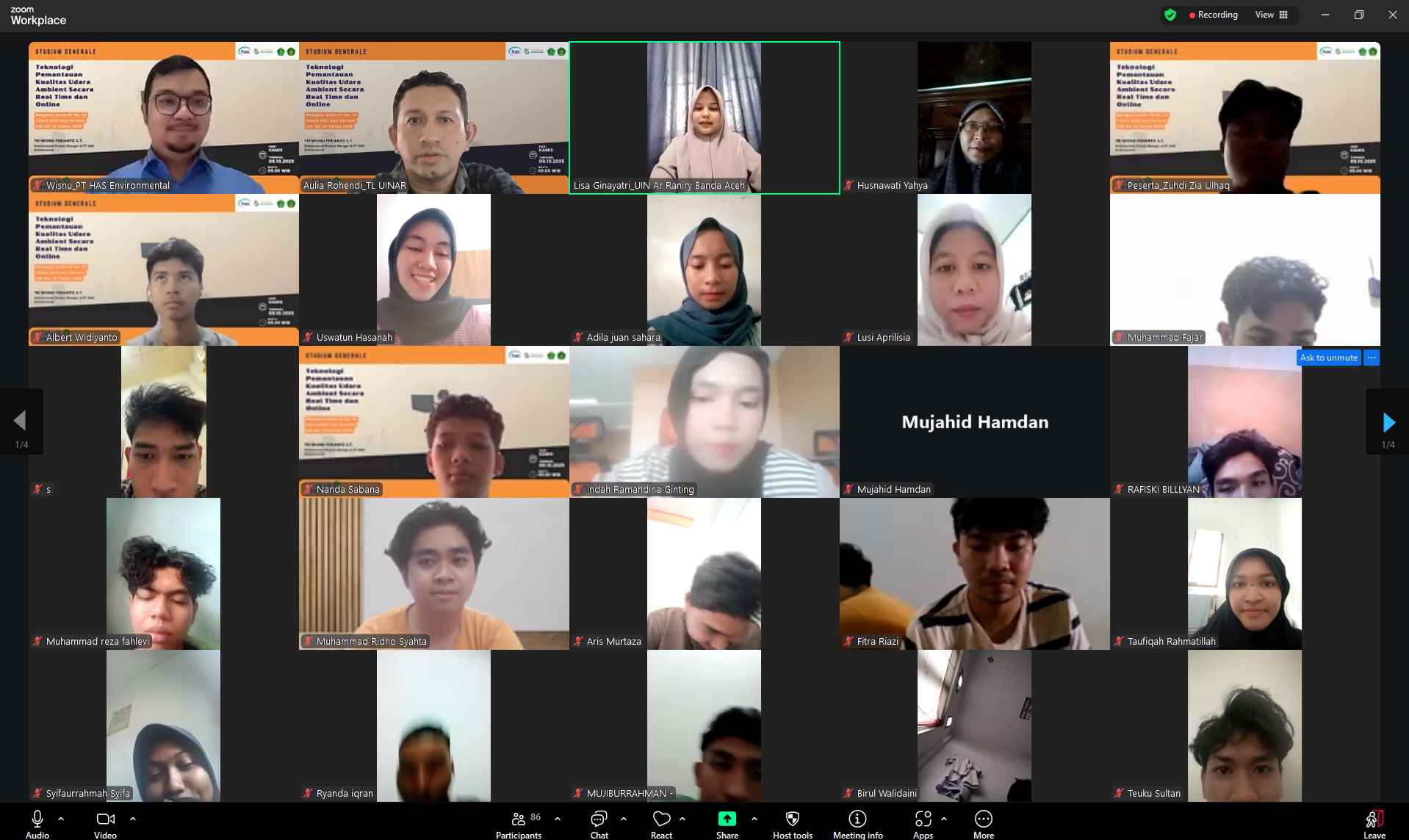 Studium Generale Teknik Lingkungan: Teknologi Pemantauan Kualitas Udara Ambient Secara Real Time dan Online